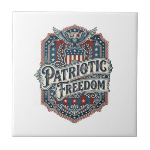 Patriottische Country Gospel Vector Grafische T-sh Tegeltje