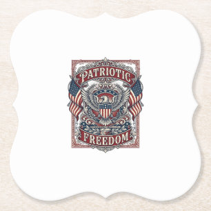 Patriottische County Parade Vector Grafische T-shi Kartonnen Onderzetters