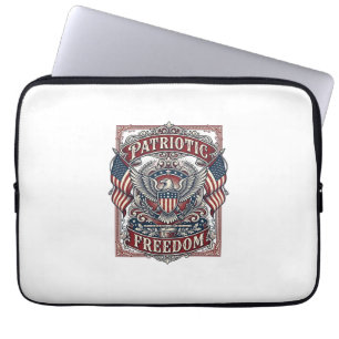 Patriottische County Parade Vector Grafische T-shi Laptop Sleeve