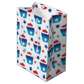 Patriottische cupcakes medium cadeauzakje (Achterkant Gekanteld)