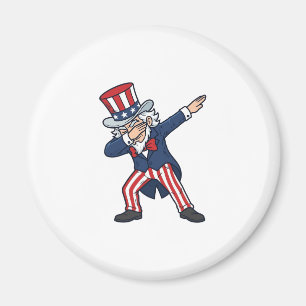 Patriottische Dabbing Heer Vintage Vector Design_ Magneet