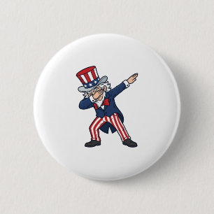 Patriottische Dabbing Heer Vintage Vector Design_ Ronde Button 5,7 Cm