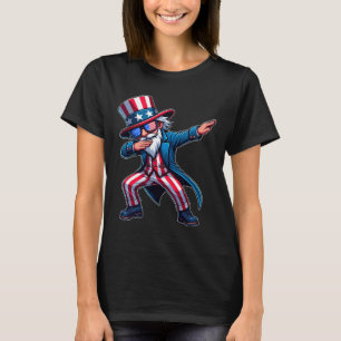 Patriottische dabbing Uncle Sam USA 4 juli Mannen  T-shirt