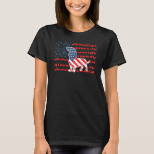 Patriottische Dachshund Amerikaanse Vlag Hond USA T-shirt