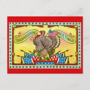 Patriottische dankbetuiging groet briefkaart