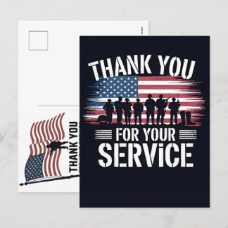 Patriottische Dankkaart voor Veteranen 2026 Feestdagenkaart