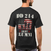 Patriottische DD 214 Alumni DD214 Militaire Vetera T-shirt (Achterkant)