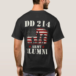 Patriottische DD 214 Alumni DD214 Militaire Vetera T-shirt