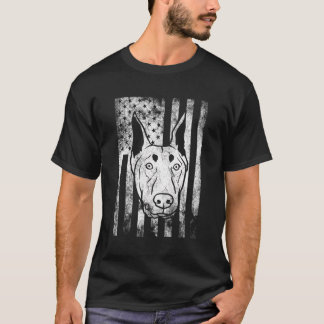 Patriottische Doberman Amerikaans VS Amerika 4e va T-shirt