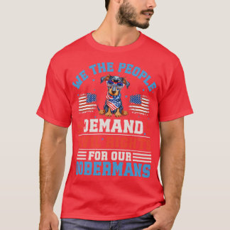 Patriottische Doberman Hond T-shirt
