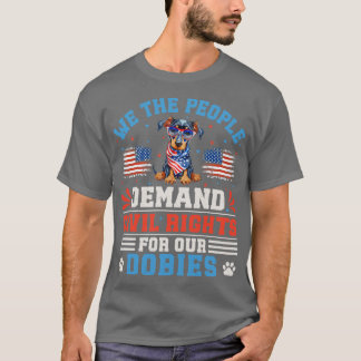 Patriottische Dobie Hond 1 T-shirt