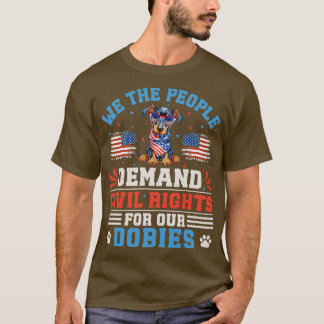 Patriottische Dobie hond T-shirt