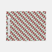 Patriottische DOMINICA MAP  scripts Fleece Deken (Voorkant (Horizontaal))