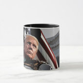 Patriottische Donald Trump-Mok Mok (Midden)