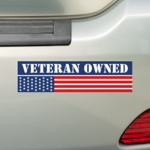 Patriottische door veteranen opgerichte Amerikaans Bumpersticker