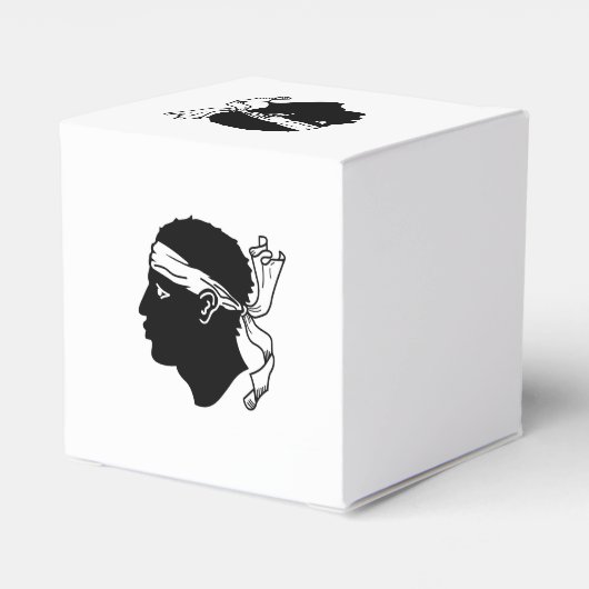 Patriottische doos met vlag van Corsica Bedankdoosjes (Achterkant)