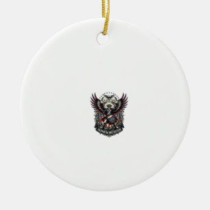 Patriottische Drummer Van Liberty Music Rock Metal Keramisch Ornament