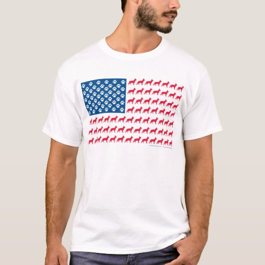 Patriottische Duitse herders T-shirt (Voorkant)