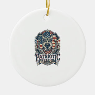 Patriottische Duitse Herders Vector Grafische T-sh Keramisch Ornament