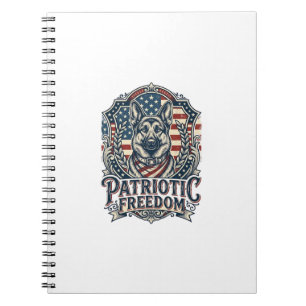 Patriottische Duitse Herders Vector Grafische T-sh Notitieboek