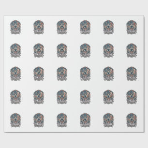 Patriottische Duitse Herdershond Vector Grafische Cadeaupapier