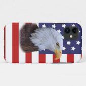 Patriottische Eagle en Amerikaanse vlag Case-Mate iPhone Case (Achterkant (horizontaal))