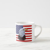 Patriottische Eagle en Amerikaanse vlag Espresso Kop (Rechts)
