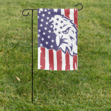 Patriottische Eagle Garden Vlag