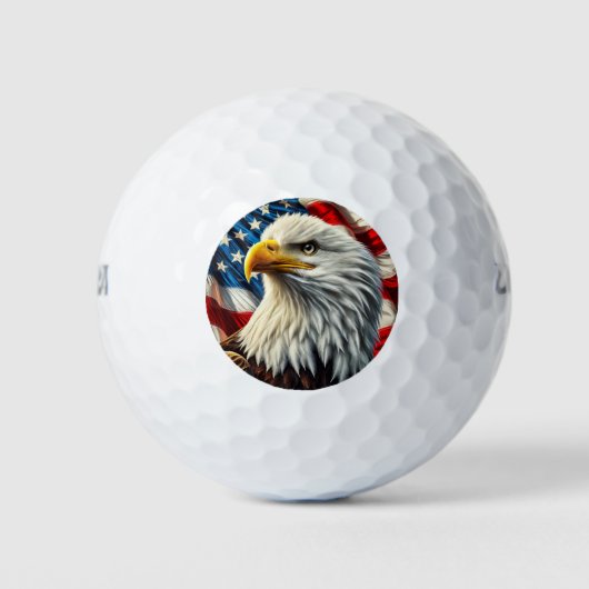 Patriottische Eagle Golf Ballen (Voorkant)