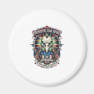 Patriottische Eagle Skull Zombie Apocalyps aan het Magneet