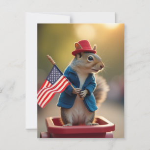 Patriottische Eekhoorn Briefkaart