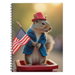 Patriottische eekhoorn notitieboek