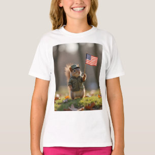 Patriottische eekhoorn t-shirt