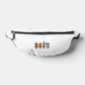 Patriottische Eend en Hotdog Vintage Vector T-shir Heuptasje (Liggend)