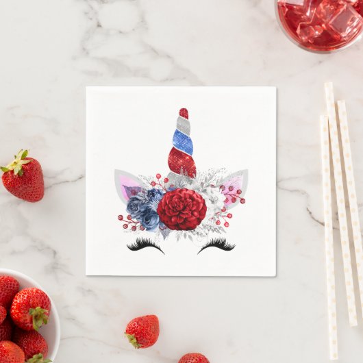 Patriottische eenhoorn servetten (Insitu)