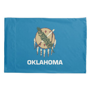 Patriottische eenpiloot vlag Oklahoma, Verenigde S Kussensloop