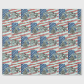 Patriottische Eerste Responder Cadeaupapier (Vlak)