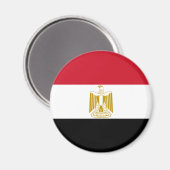 Patriottische Egyptische vlag Magneet (Voorkant / Achterkant)