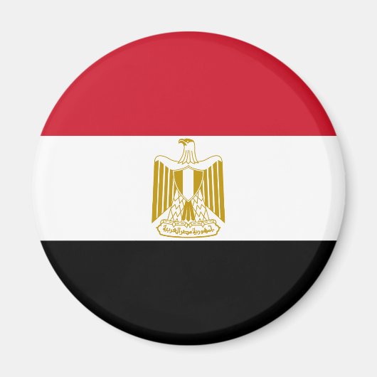 Patriottische Egyptische vlag Magneet (Voorkant)