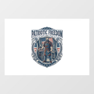 Patriottische eigenaar van een klein bedrijf raamsticker