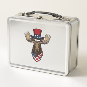 Patriottische Eland Vintage Gravure Vector Ontwerp