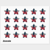 Patriottische empowering USA Verandering, samen st Ster Sticker (Vel)