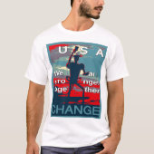 Patriottische empowering USA Verandering, samen st T-shirt (Voorkant)