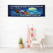 Patriottische en eerste-reactionaire kerst spandoek (Insitu)