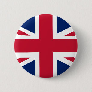 Patriottische Engelse vlag Ronde Button 5,7 Cm