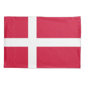 Patriottische Enige Kussensloop vlag van Denemarke (Achterkant)