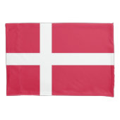 Patriottische Enige Kussensloop vlag van Denemarke (Voorkant)