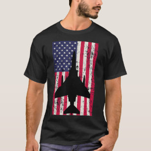 Patriottische F4 Phantom Amerikaanse vlag t T-shirt