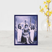 patriottische familie kaart (Gele Bloem)