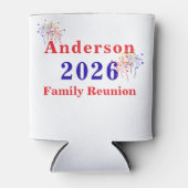 Patriottische familiereünie blikjeskoeler (Voorkant)